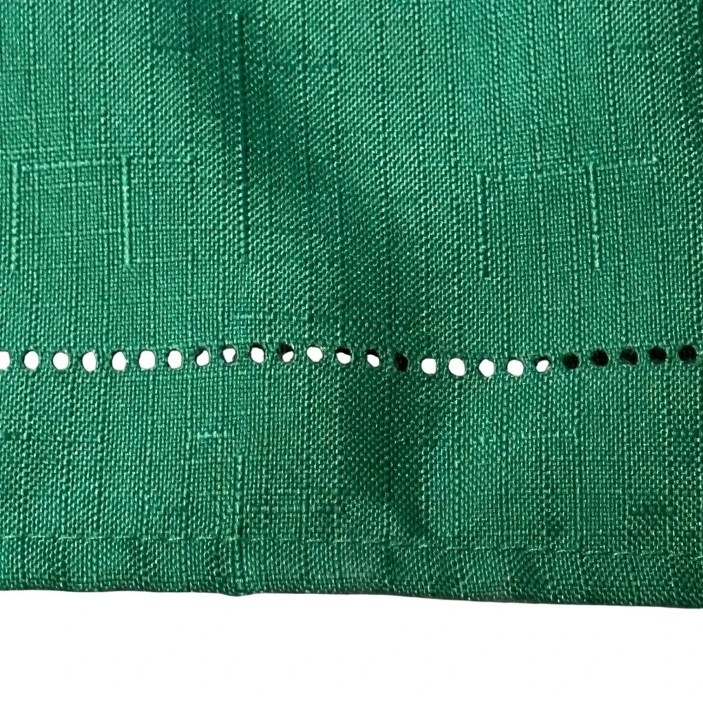 Holiday Things‎ Green Tablecloth 120x60 Rectangle Linen Look Linens N Things